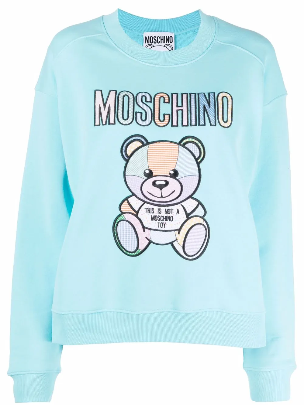 

Moschino embroidered-logo detail sweatshirt - Blue