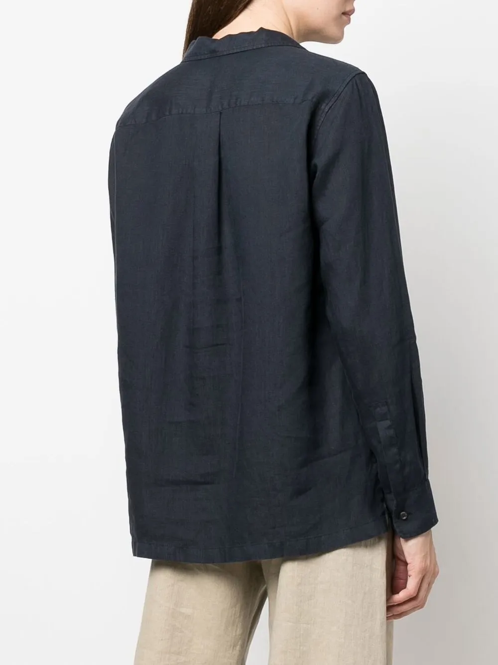 Aspesi Button-placket Linen Shirt - Farfetch