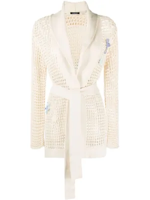CANESSA 売れ筋商品|||カネッサ ニット&セーター アウター レディース Cardigans White White Cardigan Sweaters for Women,Long Sleeve Button Chunky