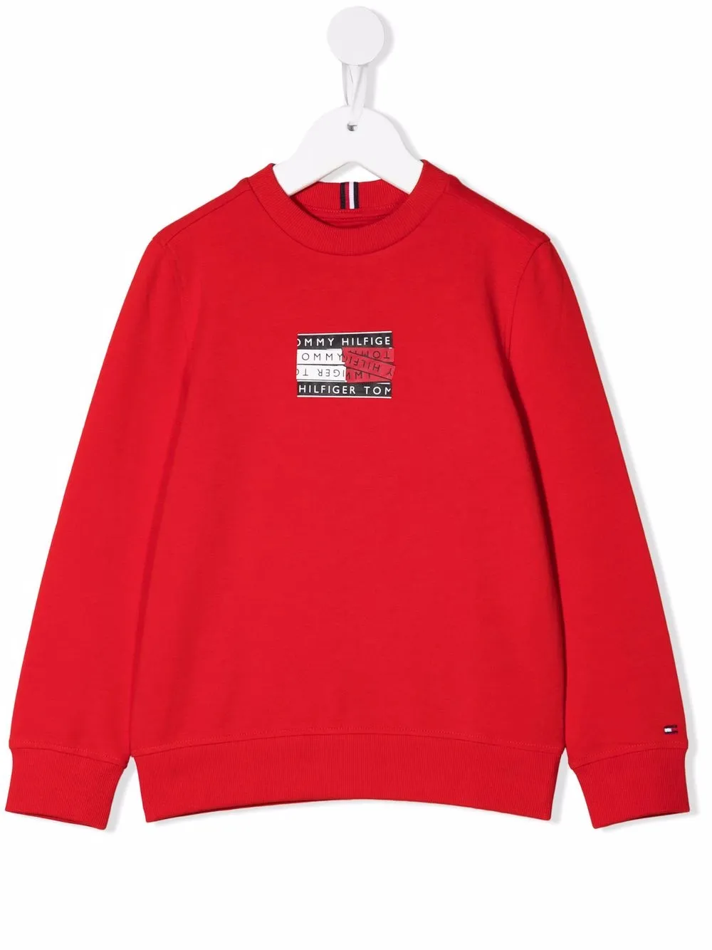 

Tommy Hilfiger Junior sudadera con logo estampado - Rojo