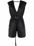 Rick Owens DRKSHDW V-neck playsuit - Black