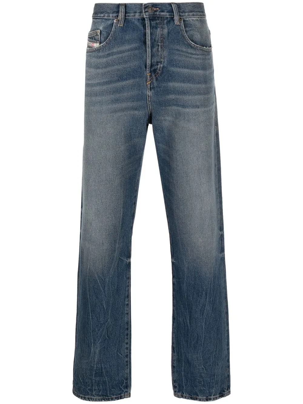 

Diesel D-Viker low-rise straight-leg jeans - Blue