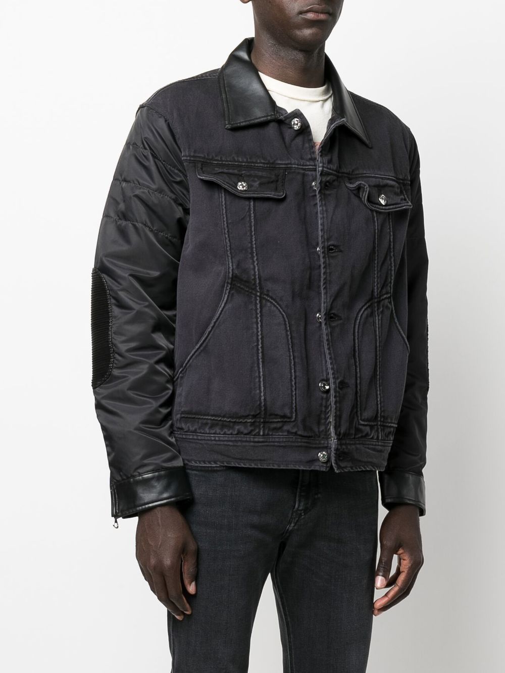 Diesel J-OPETH Hybrid Denim Jacket - Farfetch