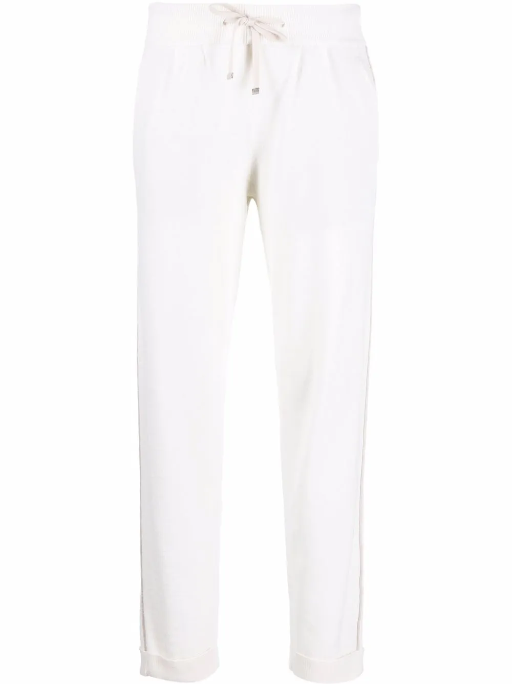 

Colombo pantalones de cachemira con cordones - Blanco