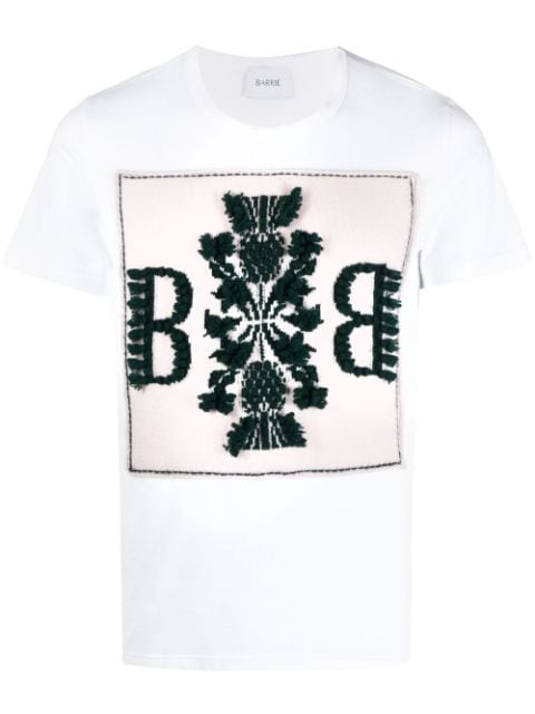 Barrie logo patch round-neck T-shirt