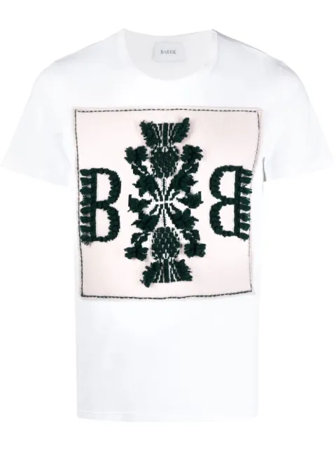 Barrie logo patch round-neck T-shirt