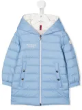 Moncler Enfant padded hooded down coat - Blue