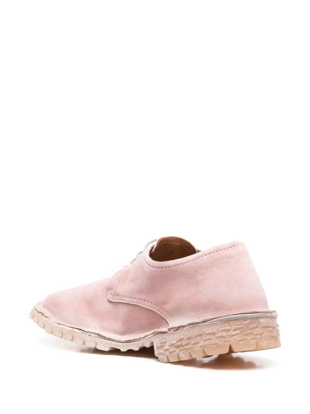  Moma Schnürschuhe Mit Runder Kappe   Rosa 