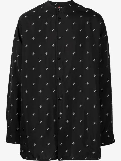 OAMC bow-motif band-collar shirt 