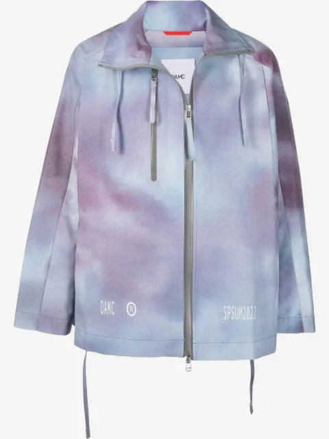 OAMC tie-dye zip-up lightweight jacket