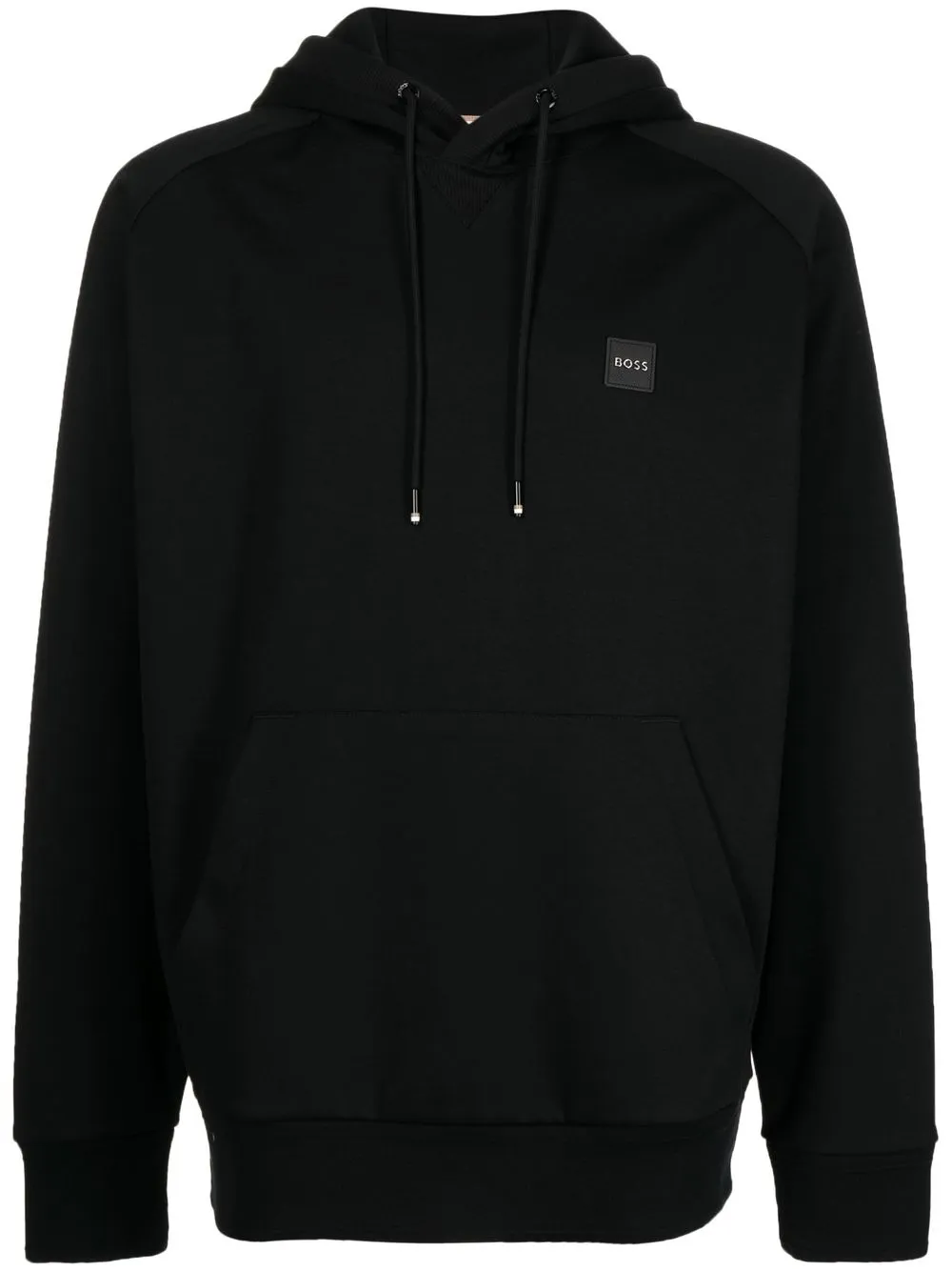 

BOSS hoodie con parche del logo en el pecho - Negro