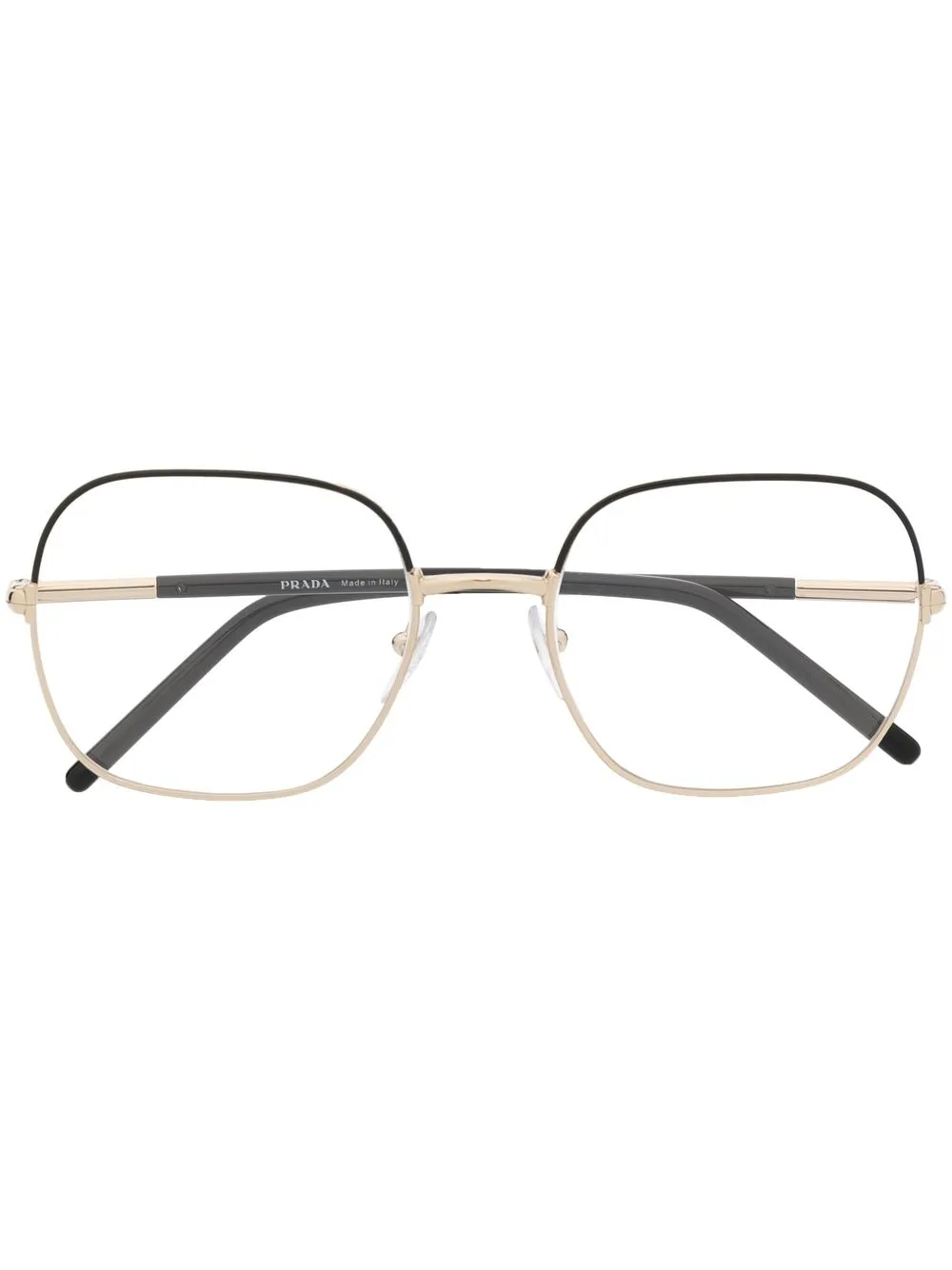 

Prada Eyewear lentes con armazón oversize y efecto pulido - Negro