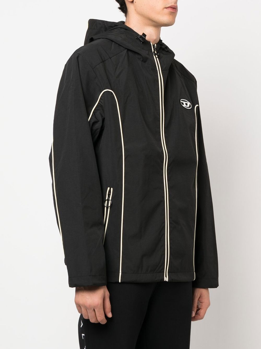 Diesel J-Hives logo-applique windbreaker Men