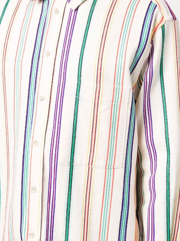 rainbow striped long sleeve shirt mens