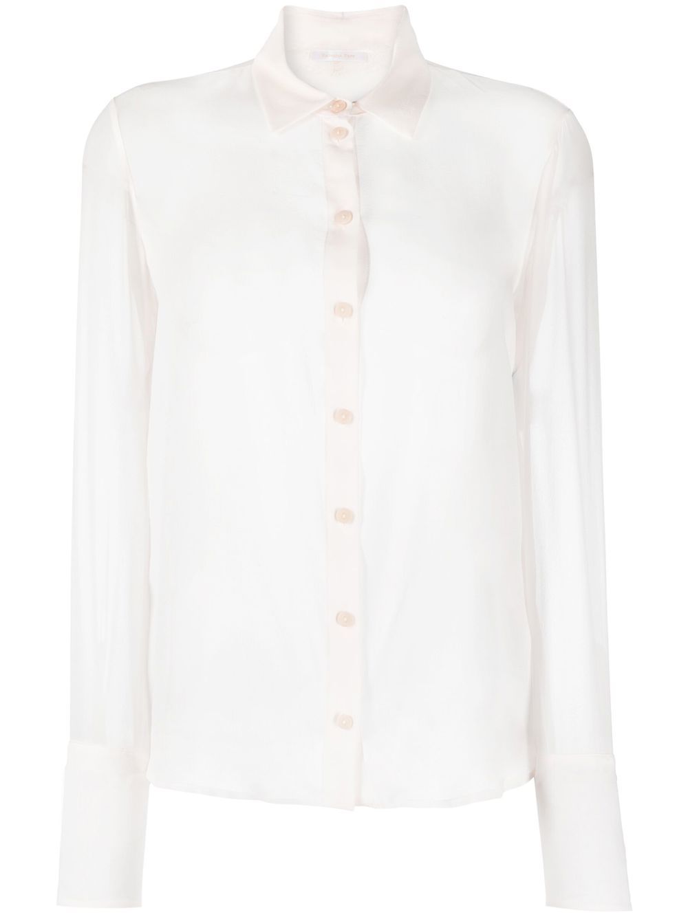 

Patrizia Pepe camisa transparente con botones - Rosado