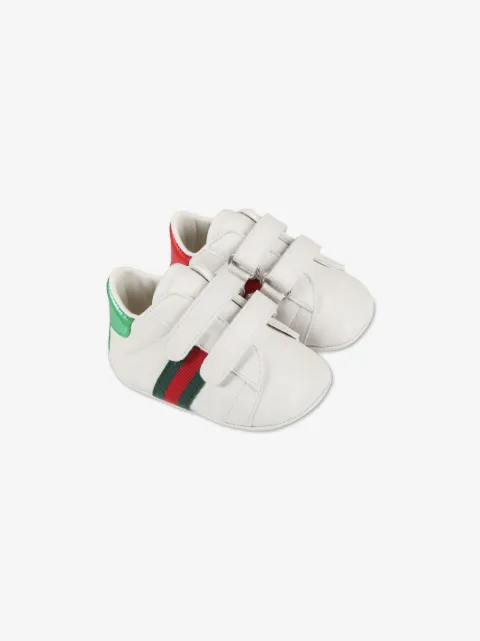 Gucci Kids Web-stripe touch-strap sneakers