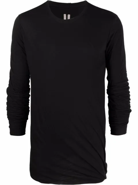 Rick Owens Langarmshirt mit Raffungen
