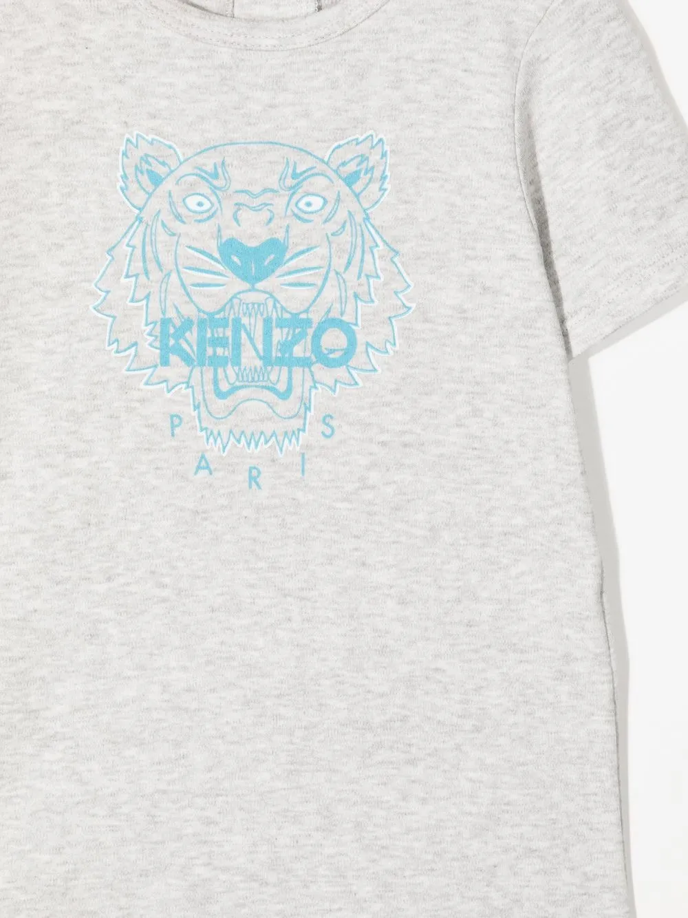 Kenzo Kids Onesie met logoprint Grijs