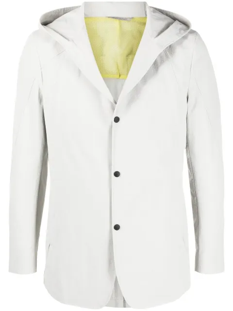 Canali hooded single-breasted blazer