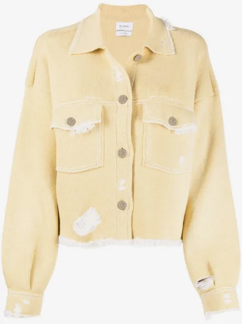 Barrie Jeansjacke mit Fransen