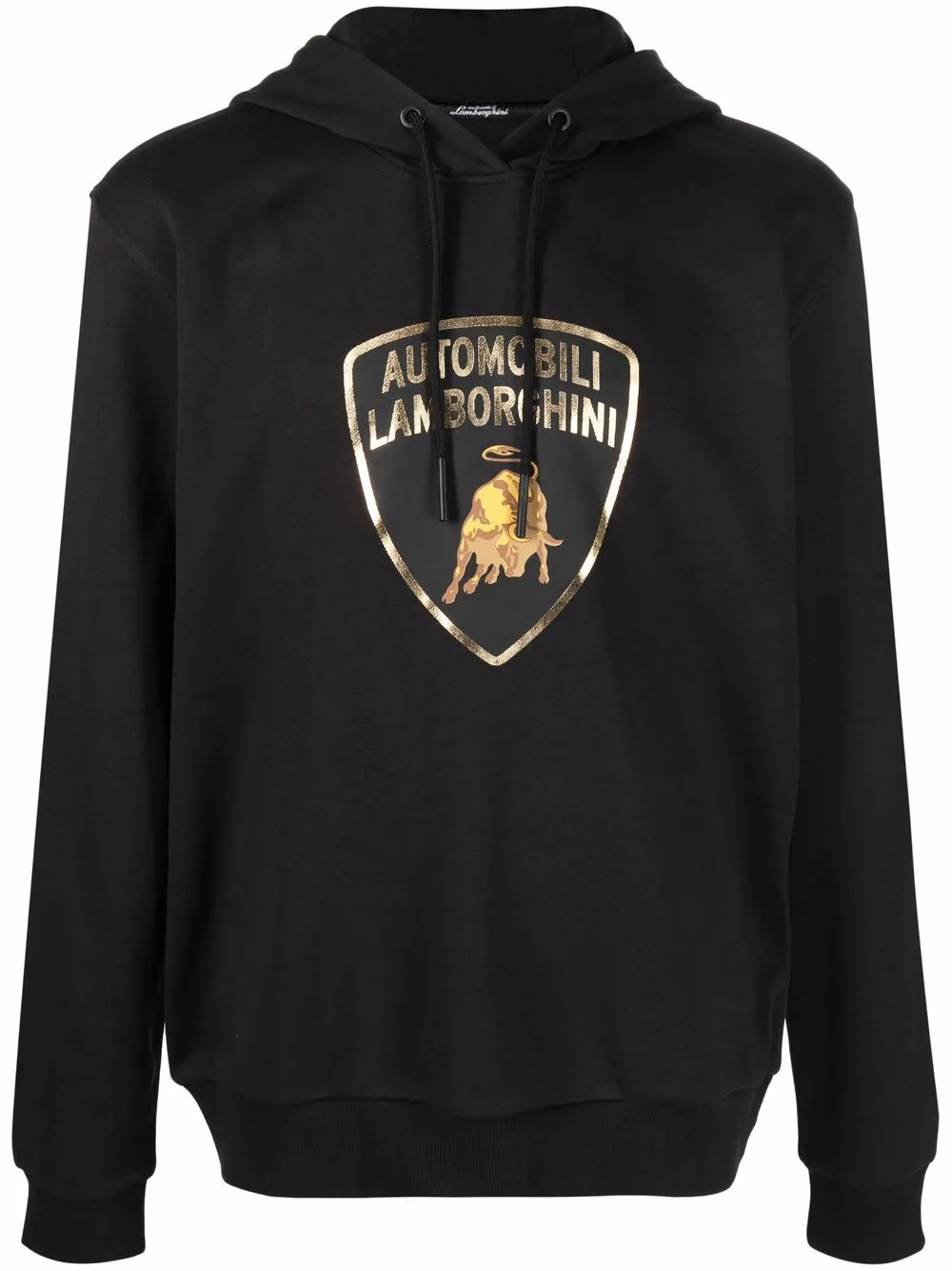 

Automobili Lamborghini hoodie con logo estampado - Negro