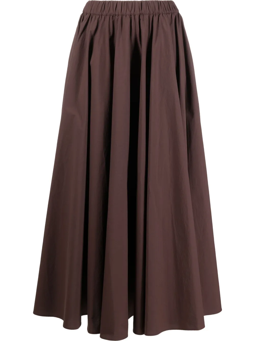 

P.A.R.O.S.H. cotton midi skirt - Brown