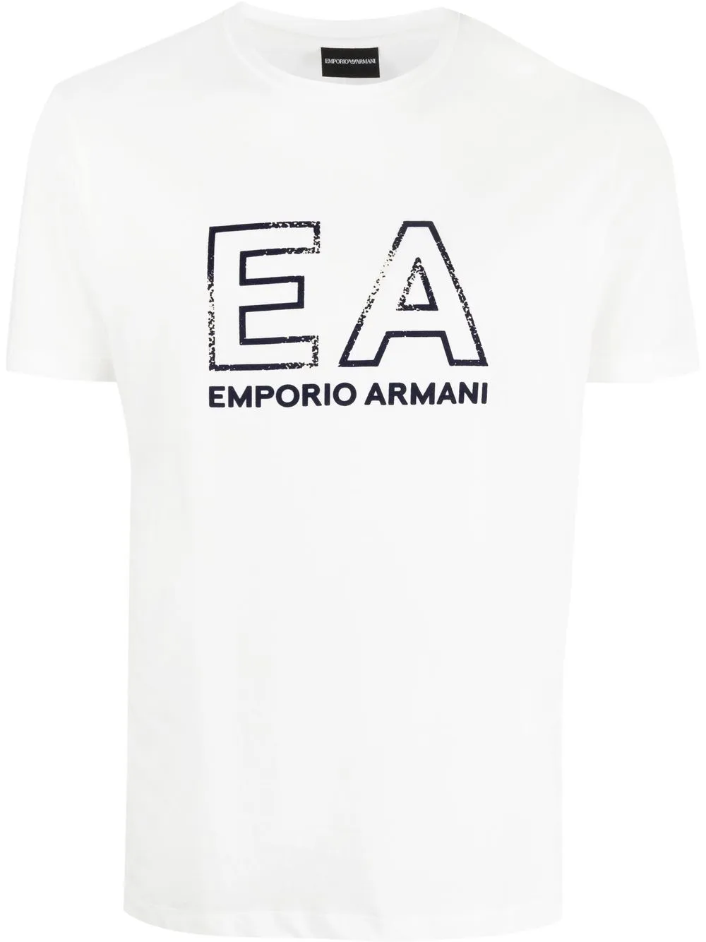 

Emporio Armani playera con logo estampado - Blanco