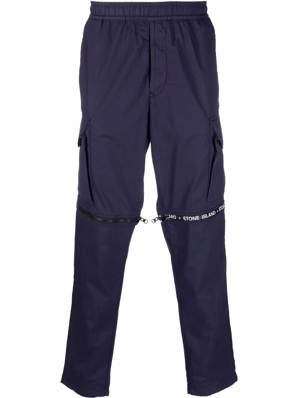 

Stone Island logo-print zip-vent trousers - Blue