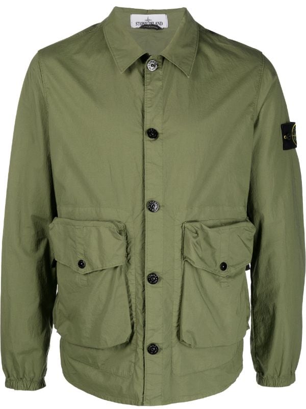 stone island overshirt farfetch