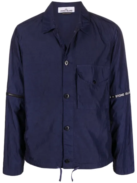 Stone Island sobrecamisa con mangas removibles