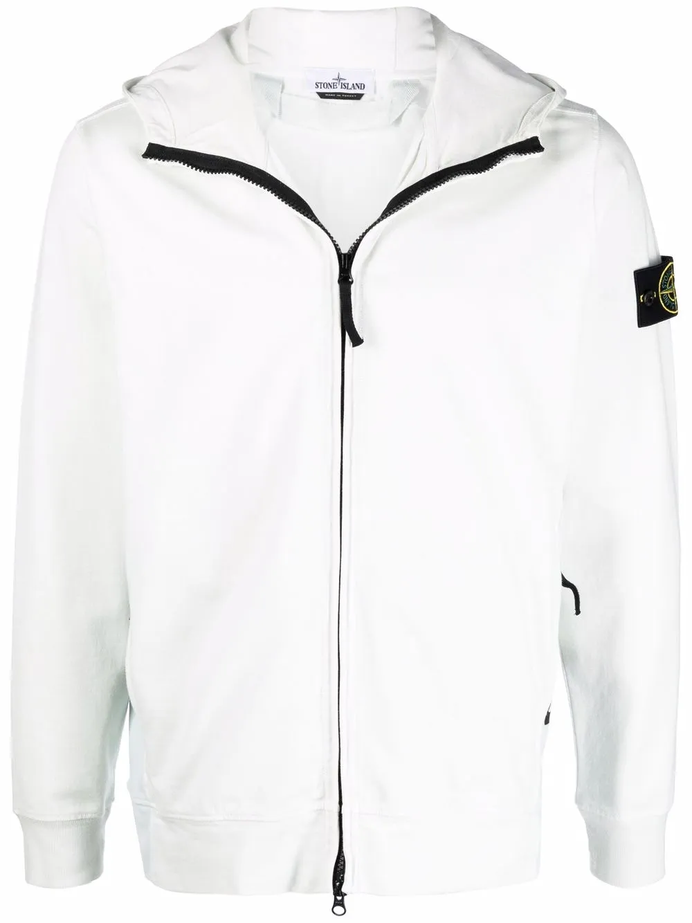 

Stone Island hoodie con parche de brújula - Gris