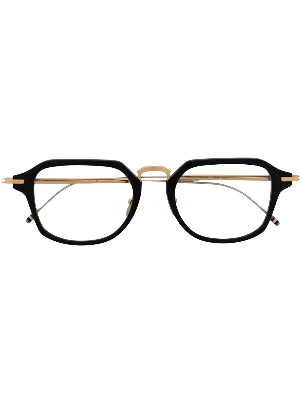 

Thom Browne Eyewear lentes con armazón cuadrada - Negro