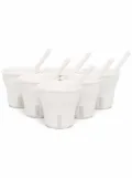 Seletti Esteto Quotidiano 6-set coffee cups - White