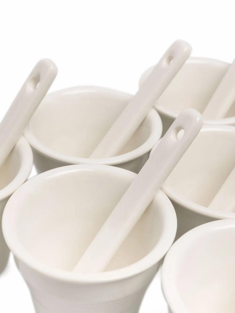  Seletti 6er Set Esteto Quotidiano Kaffeetassen   Weiß 