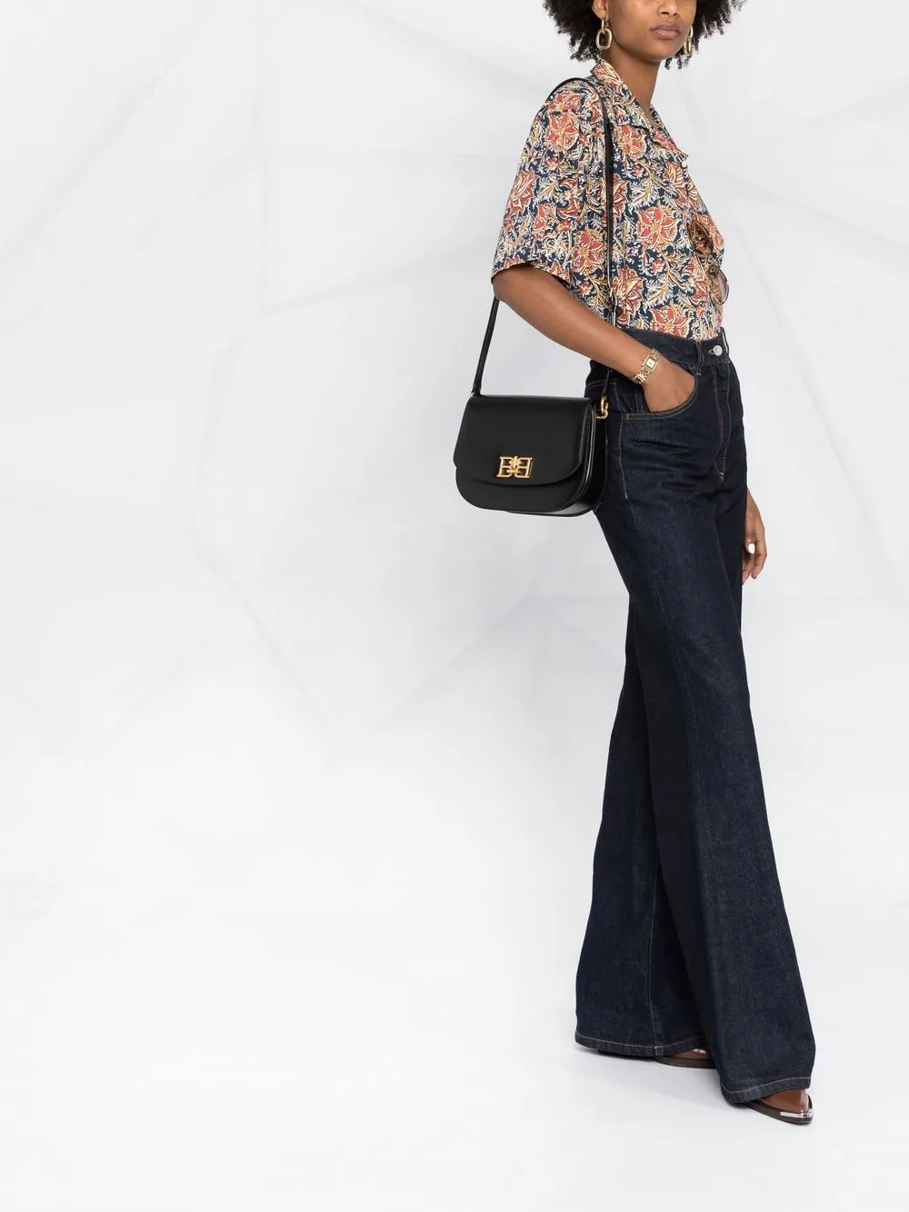 Bally Beckie leren crossbodytas - Zwart