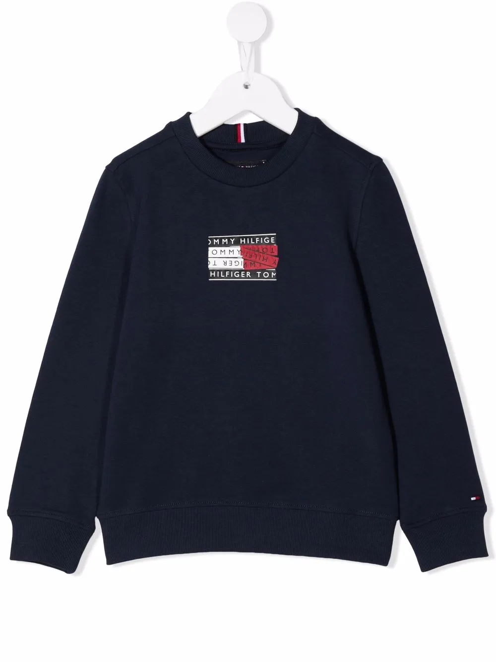 

Tommy Hilfiger Junior sudadera con logo estampado - Azul