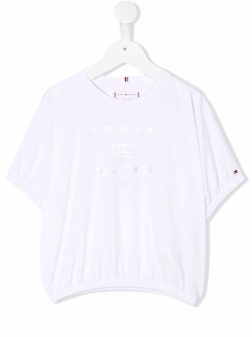 

Tommy Hilfiger Junior logo-print boxy T-shirt - White