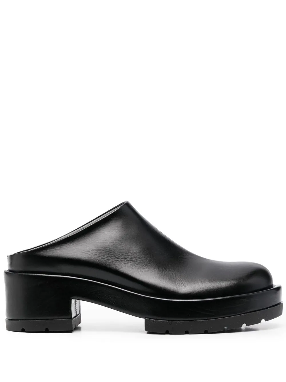 

SAPIO polished-leather mules - Black