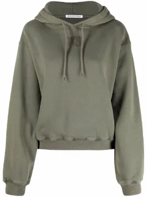 alexander wang zipper moletom com capuz