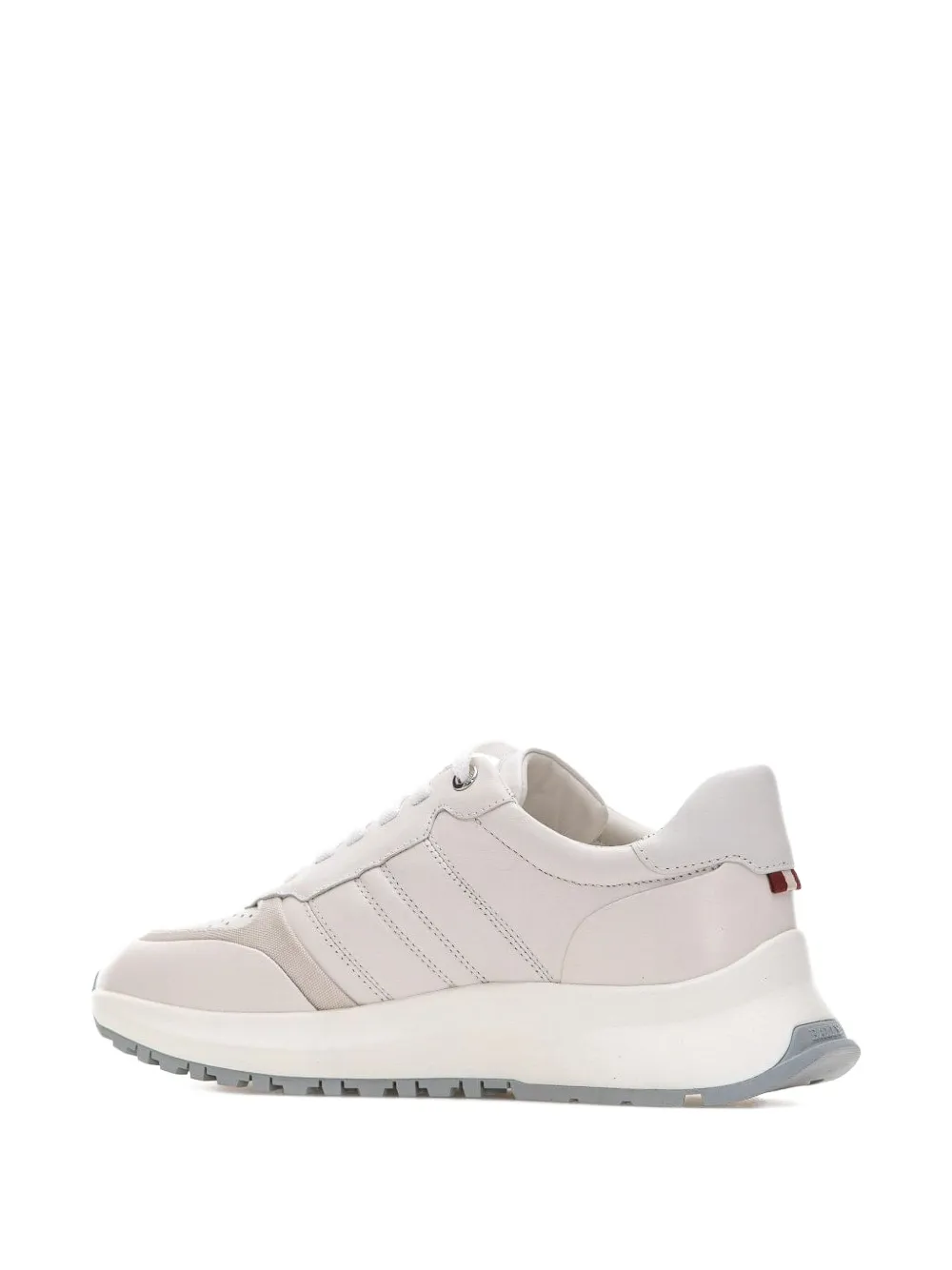 Bally leather panelled sneakers Wit