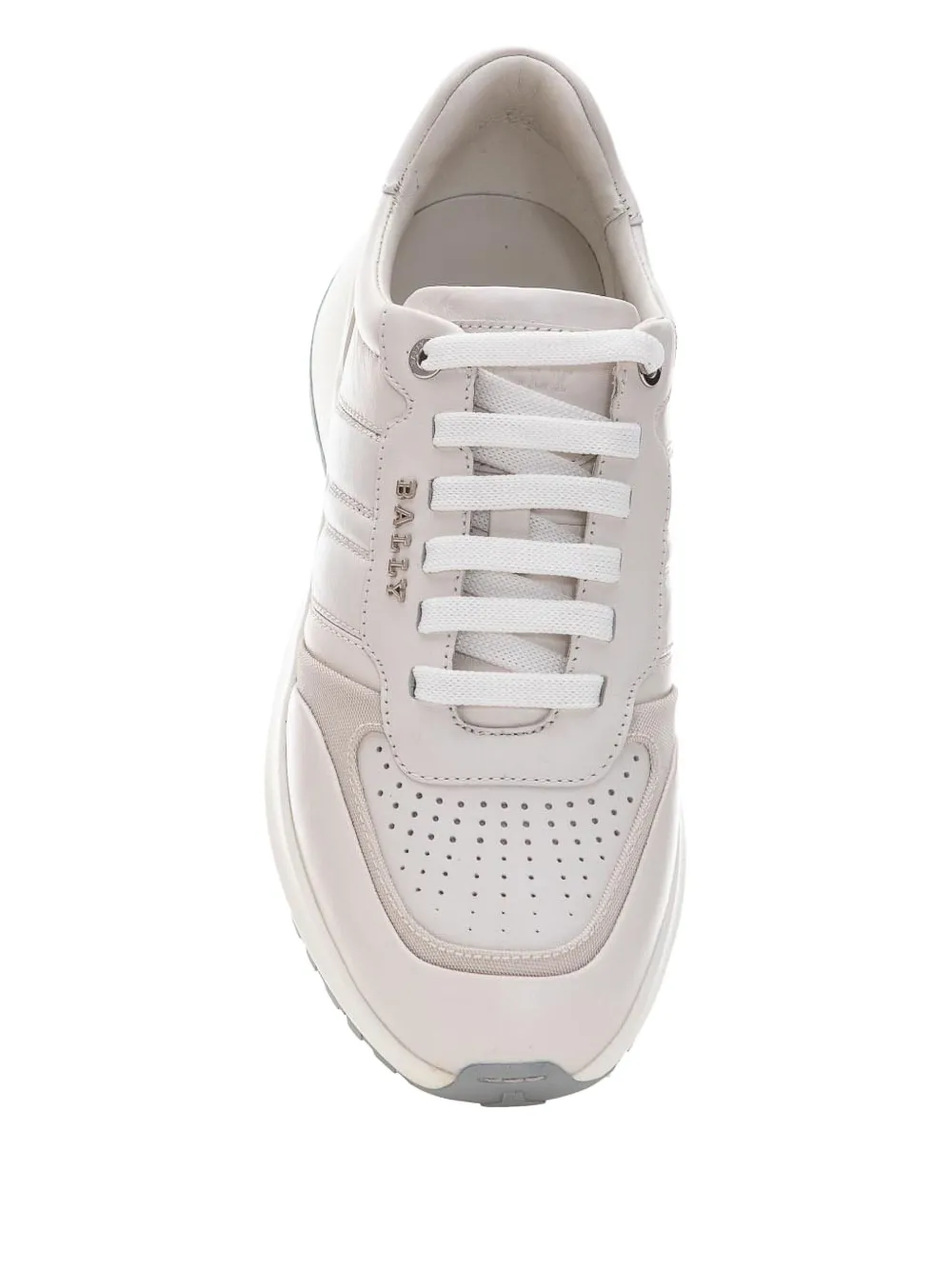Bally leather panelled sneakers Wit