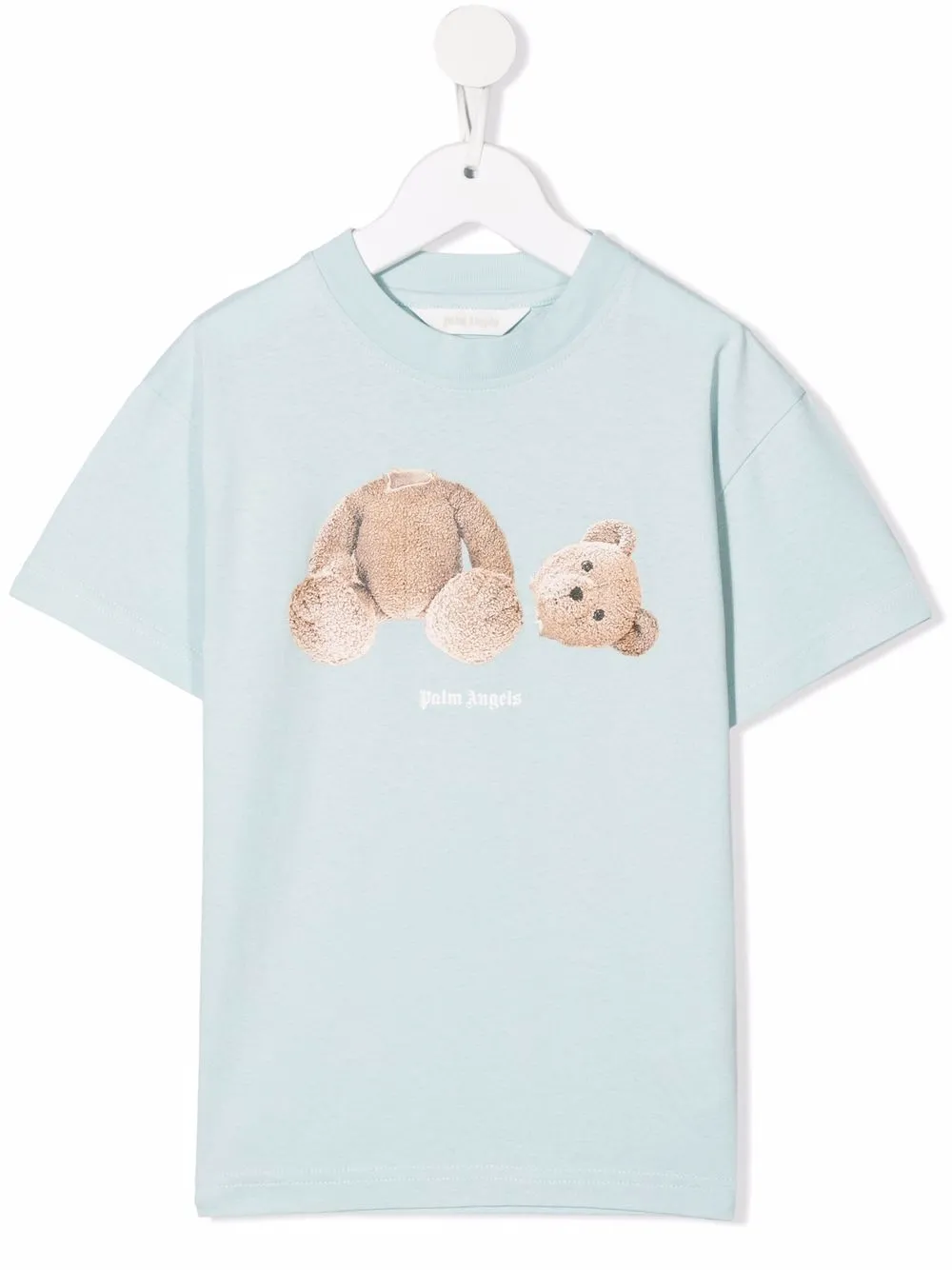 

Palm Angels Kids playera con estampado Teddy Bear - Azul