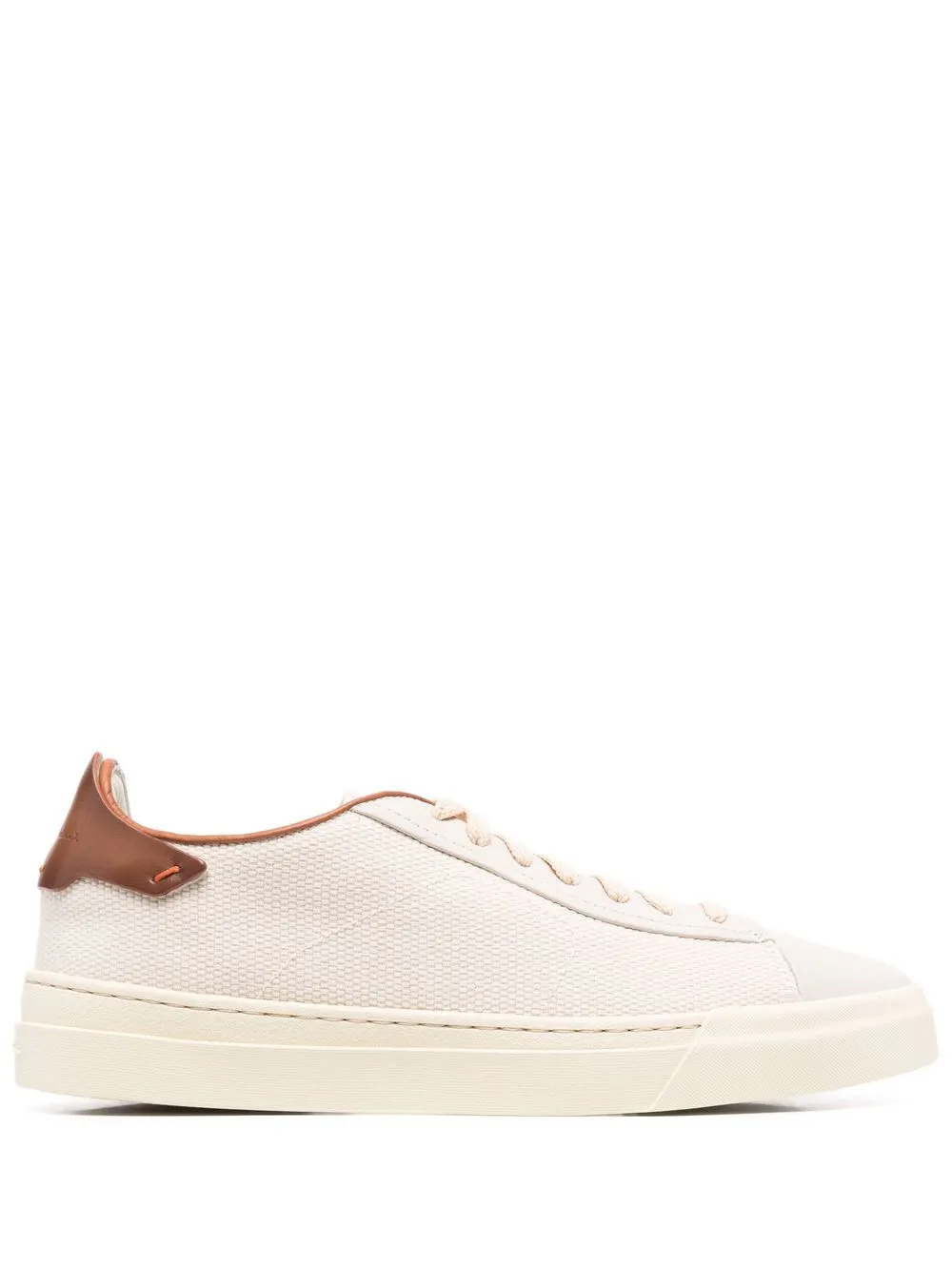 

Santoni panelled leather sneakers - Neutrals