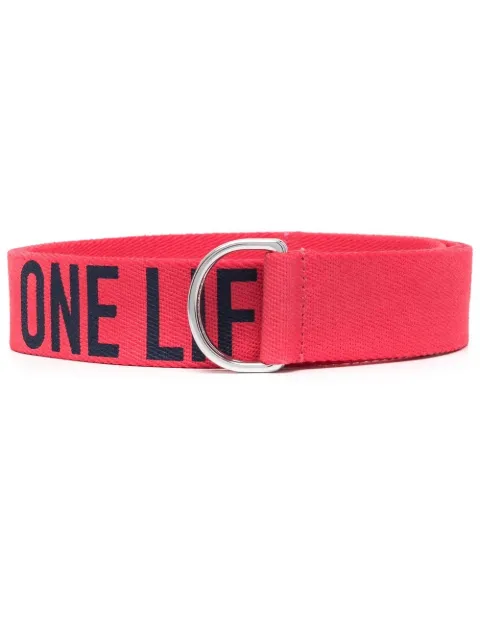 DSQUARED2 slogan-print belt
