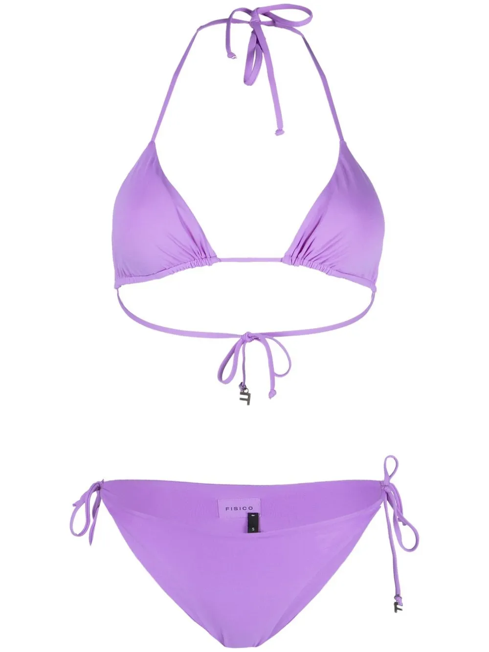 

Fisico bikini con lazos laterales - Morado