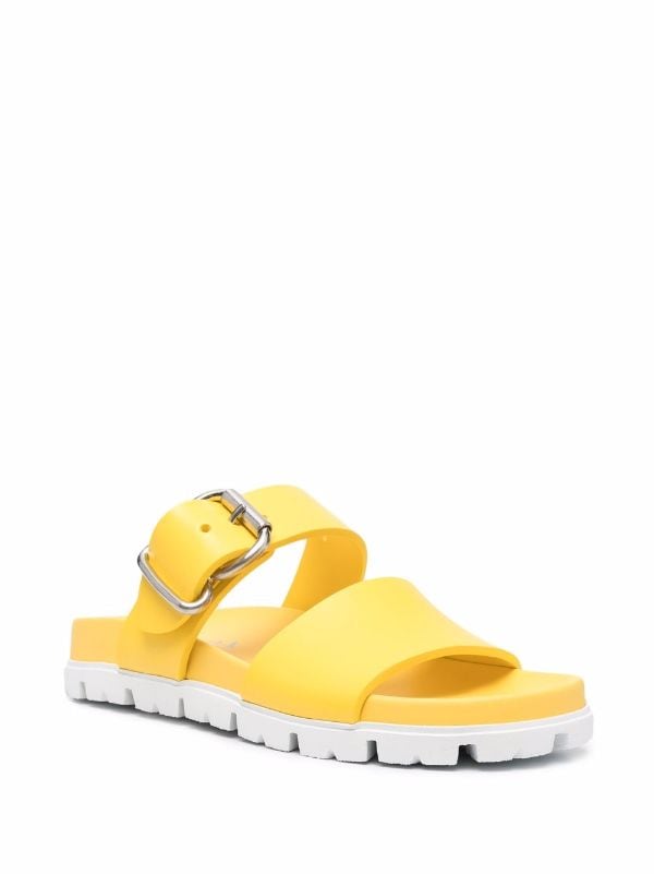 Prada double-strap Buckled Sandals - Farfetch