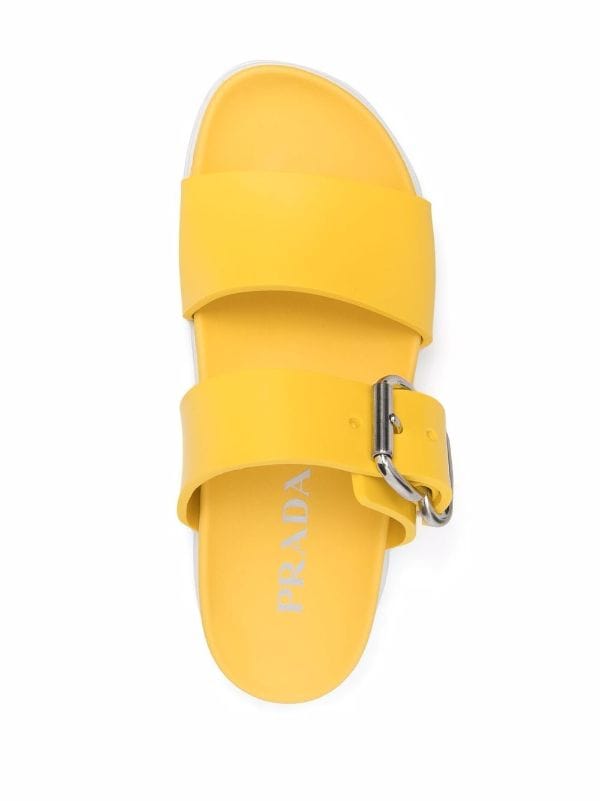 Prada double-strap Buckled Sandals - Farfetch