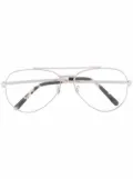 Ray-Ban aviator-frame optical glasses - Silver