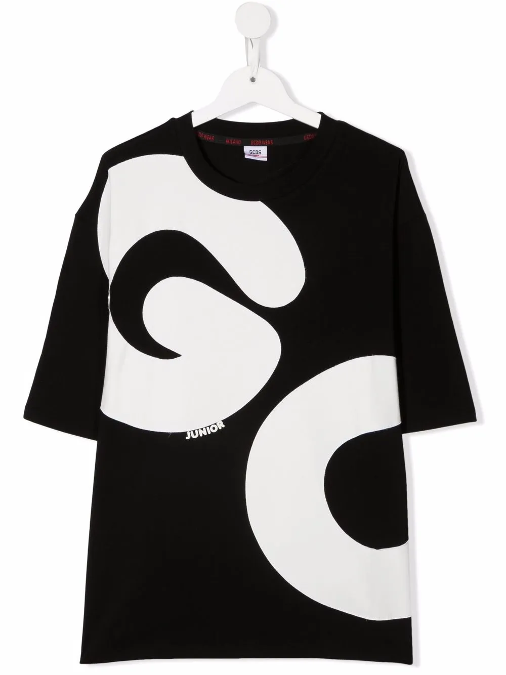 

Gcds Kids playera con logo estampado - Negro