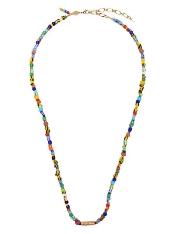 Anni Lu Wavy Alaia bead-chain Necklace 
